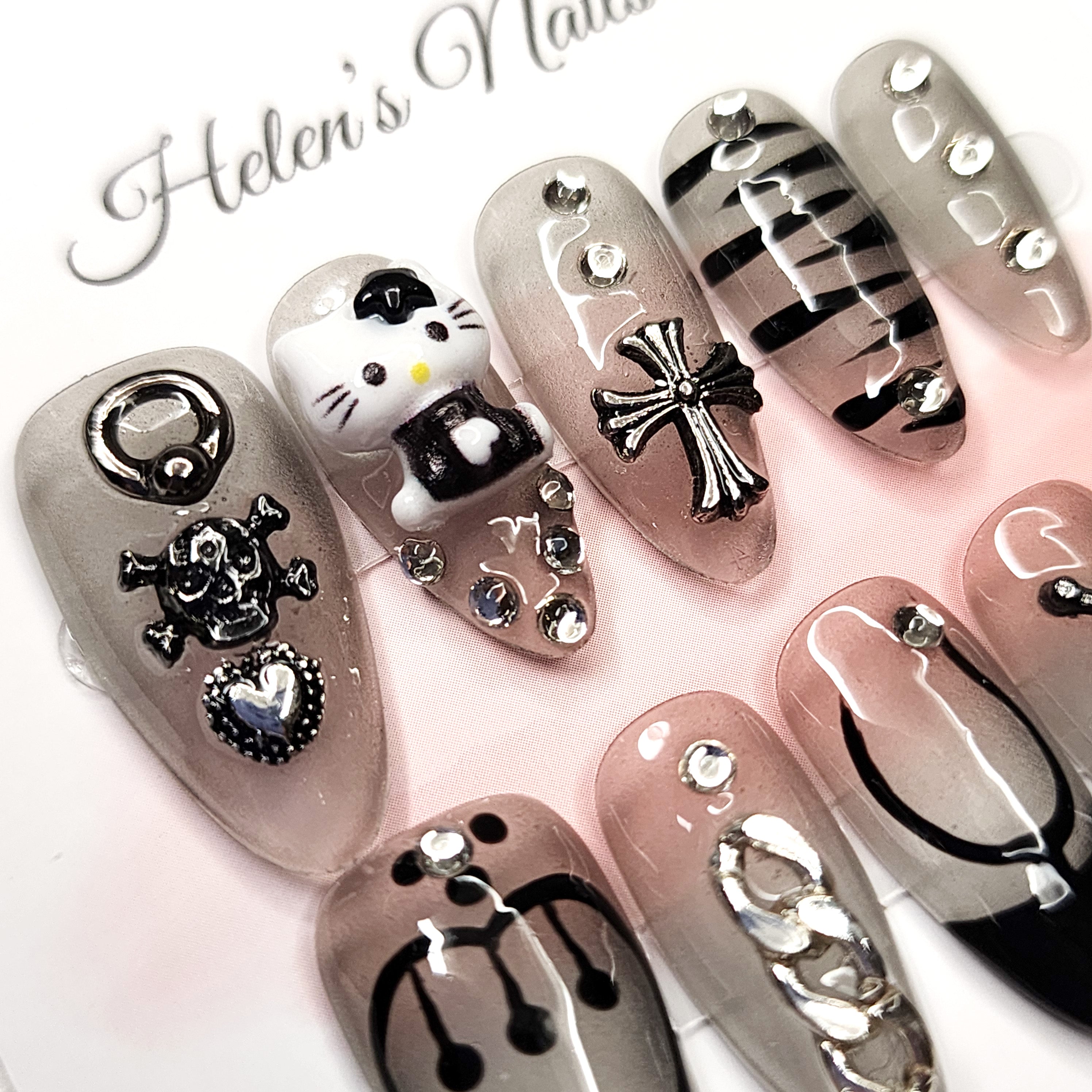 Gothic Kitty Charm