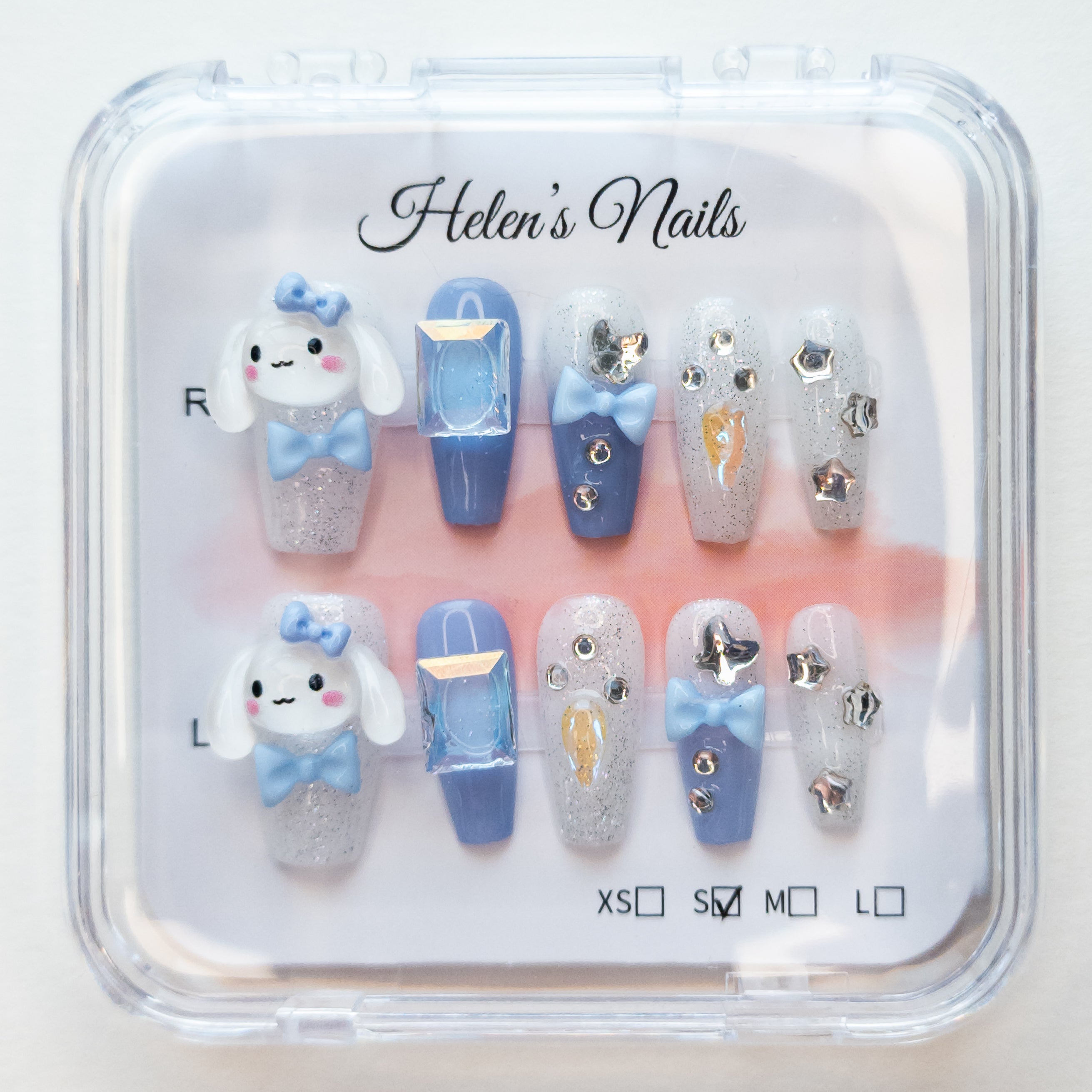 Pastel Frosted Bunny Ensemble