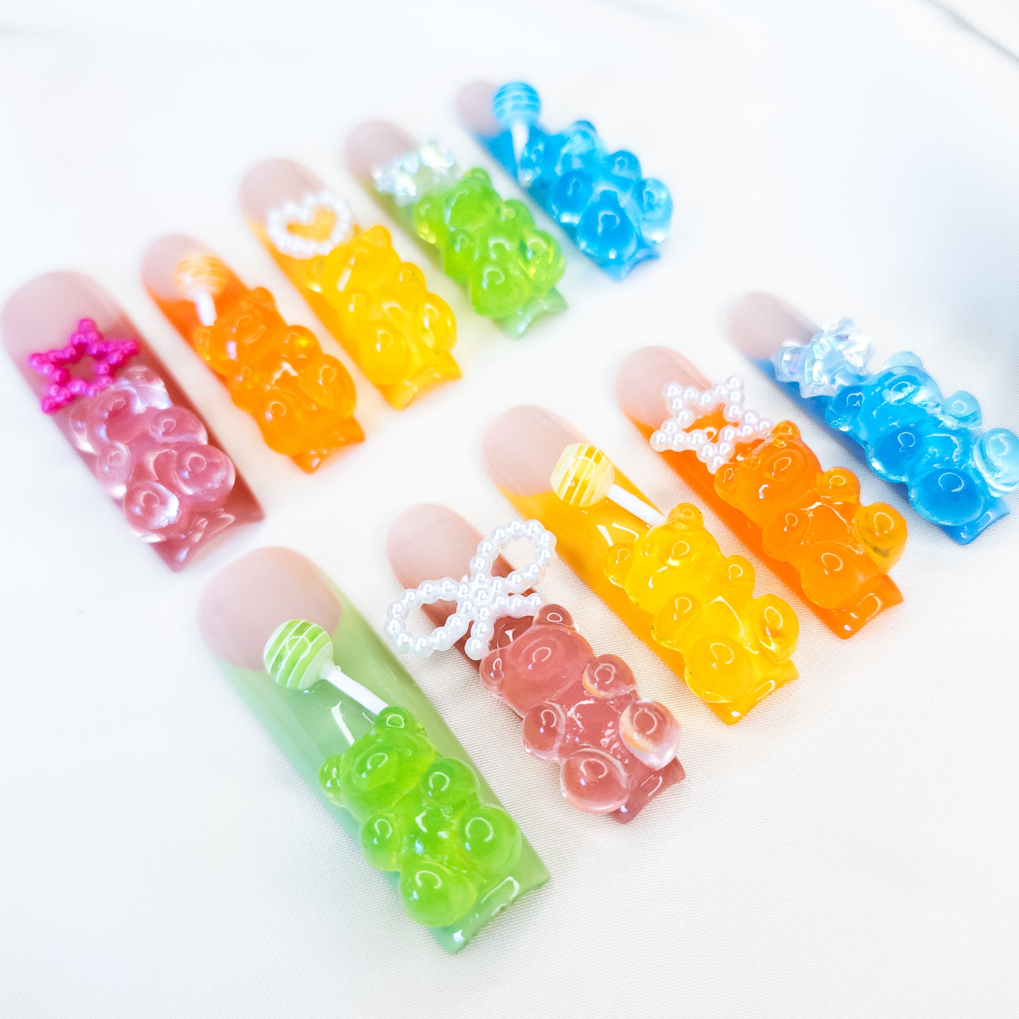 Gummy Bear Long Square Pipe