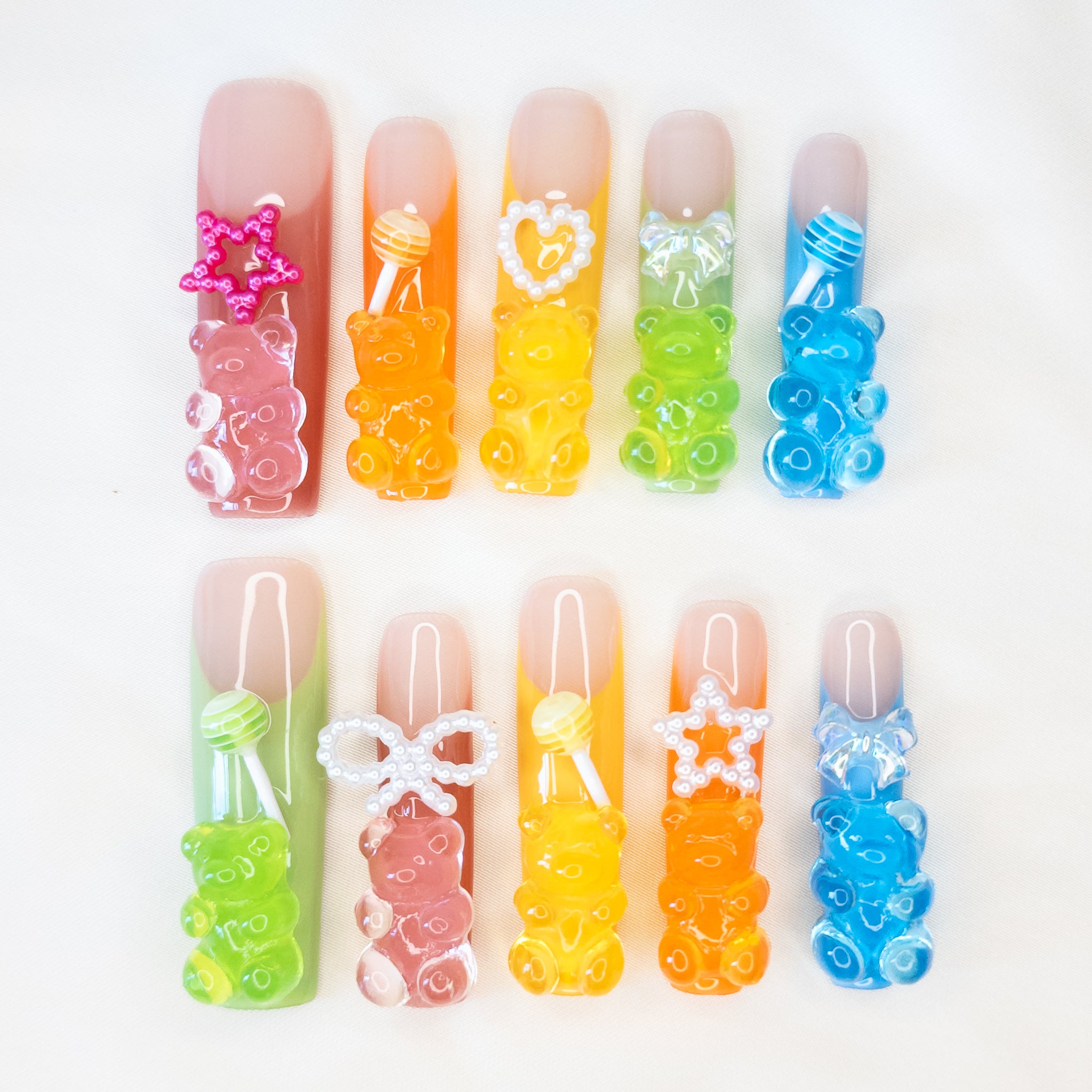 Gummy Bear Long Square Pipe