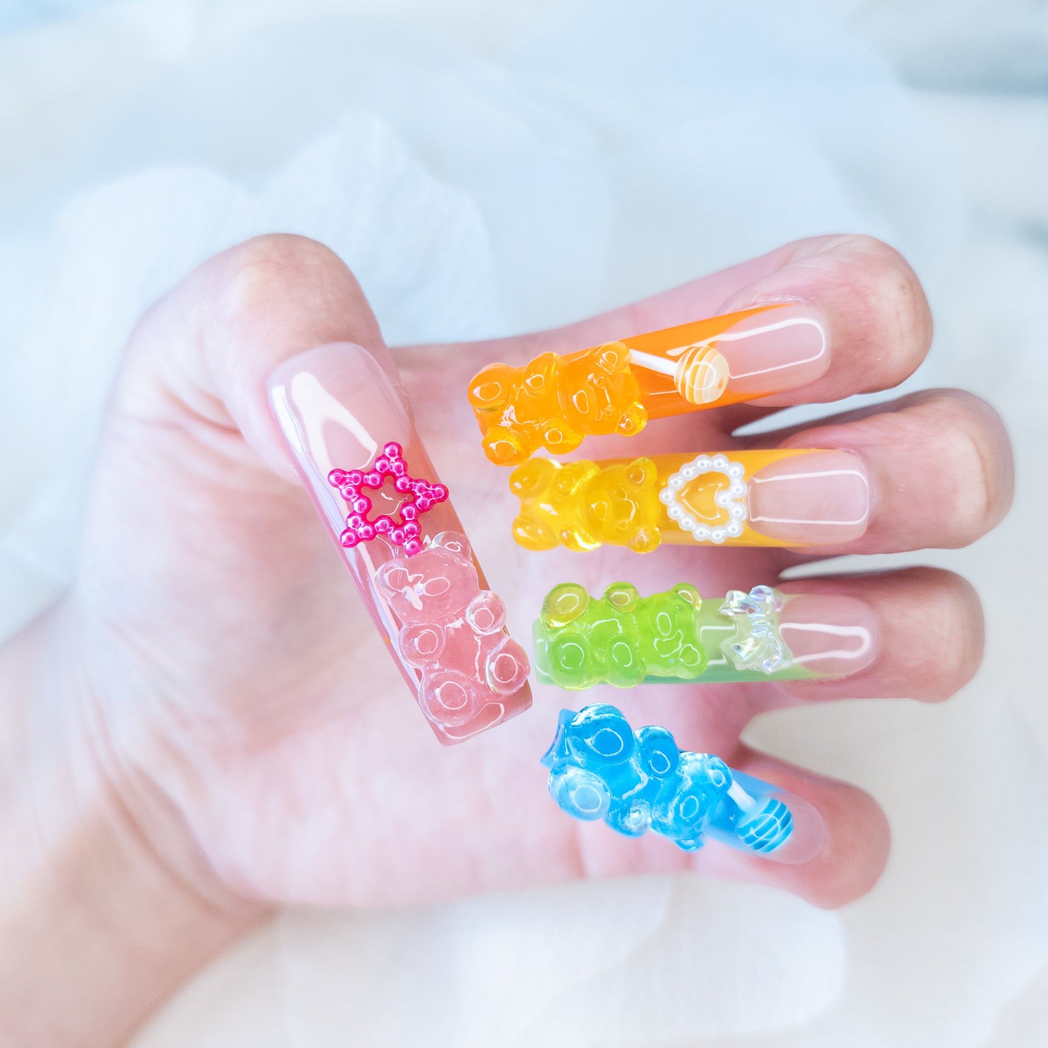 Gummy Bear Long Square Pipe
