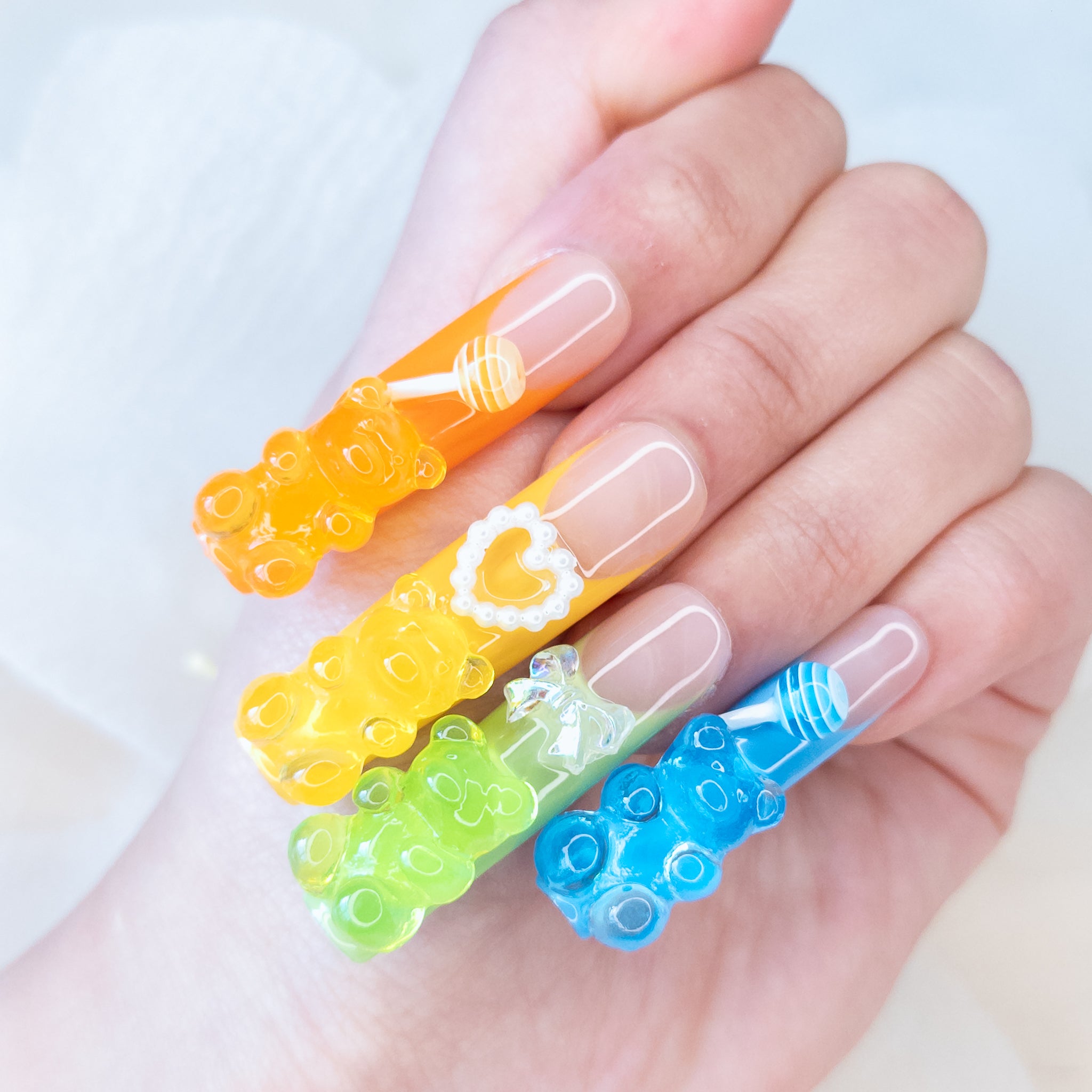 Gummy Bear Long Square Pipe