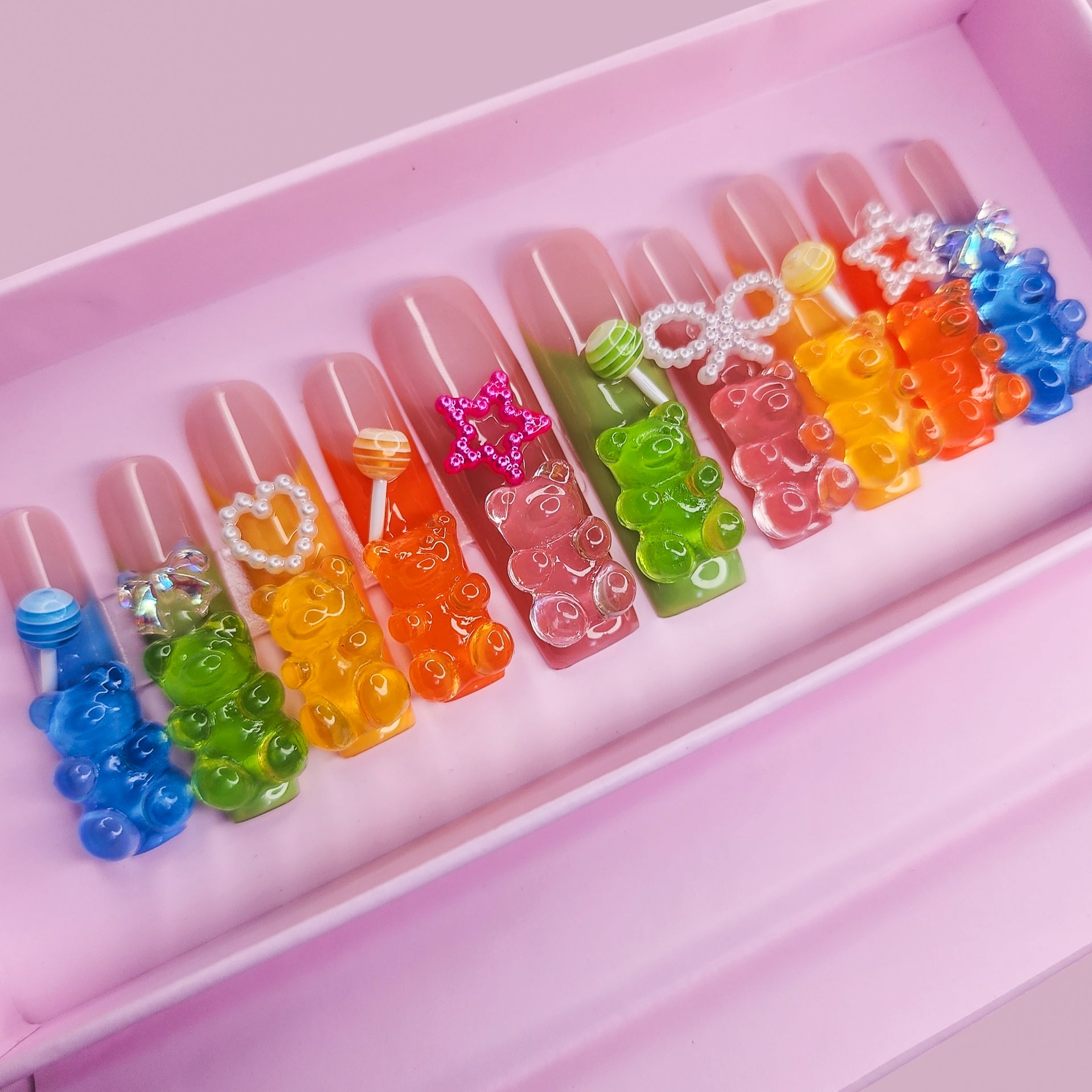 Gummy Bear Long Square Pipe