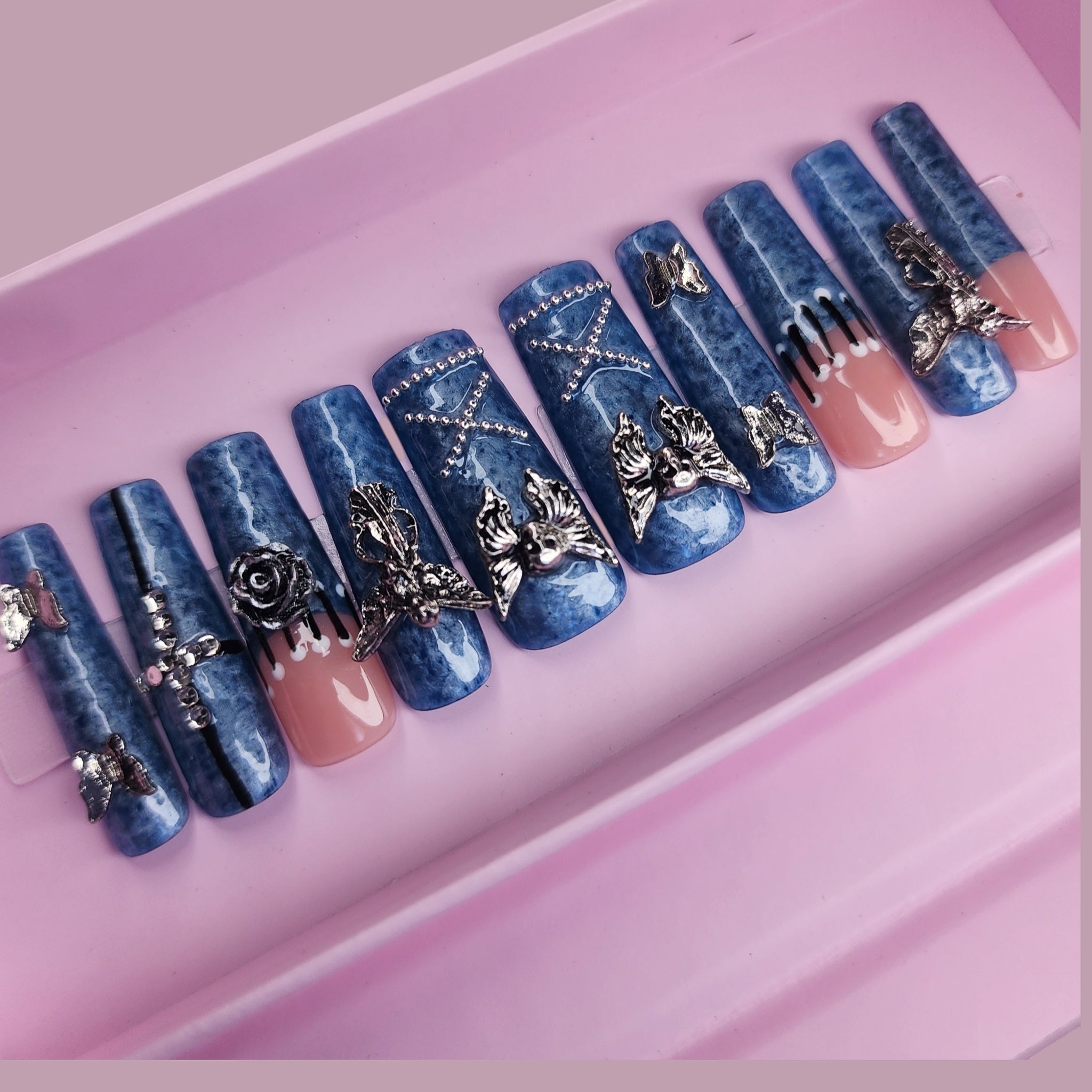 Blue Angle Long Square Pipe