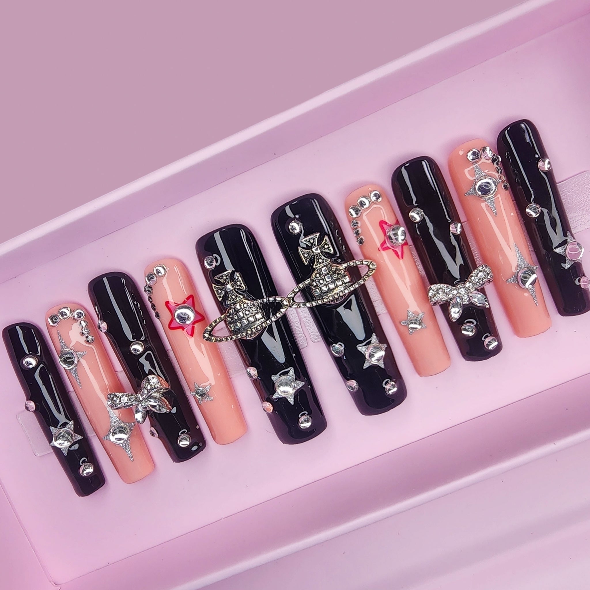 Pink Universe Long Square Pipe