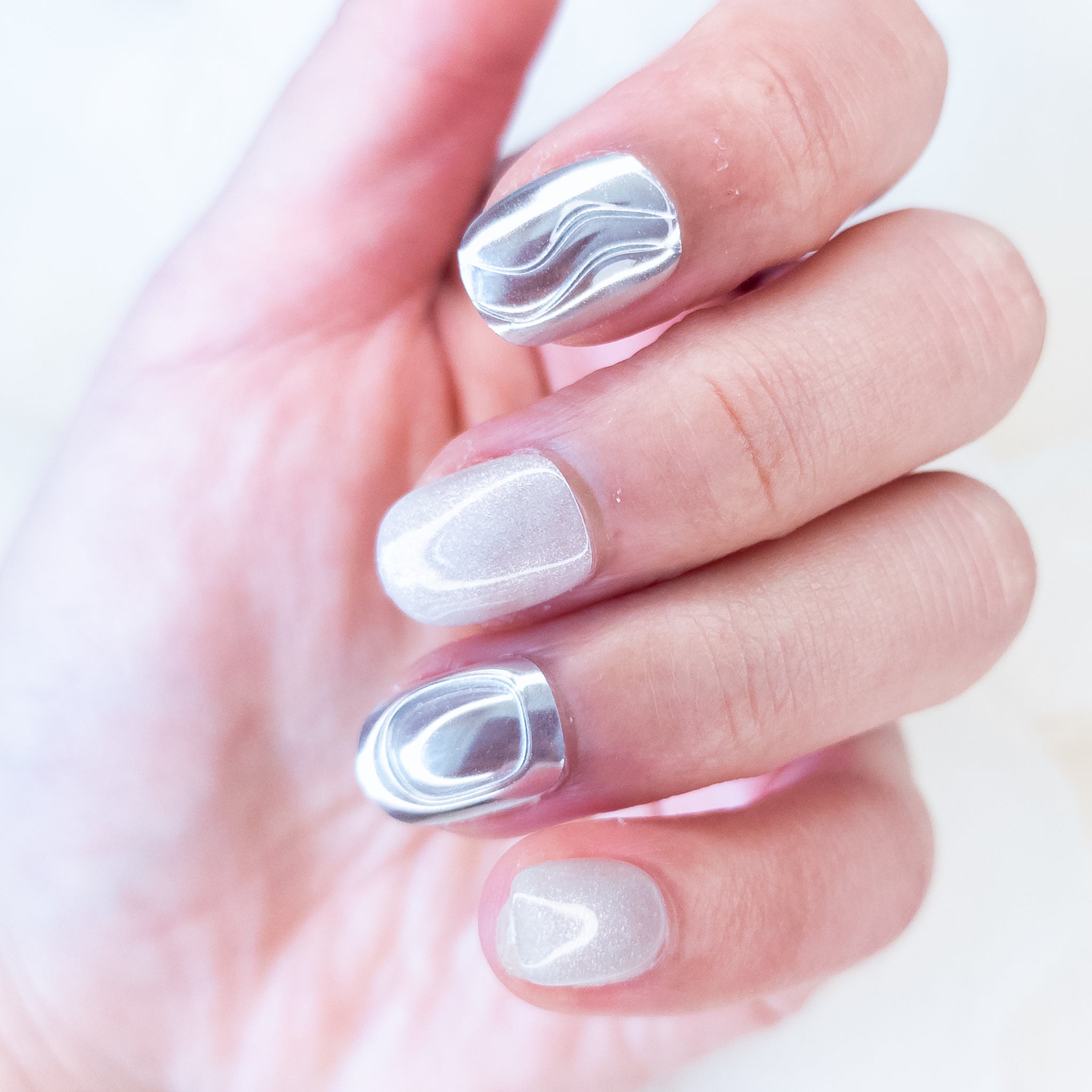 Metallic Marble Swirl