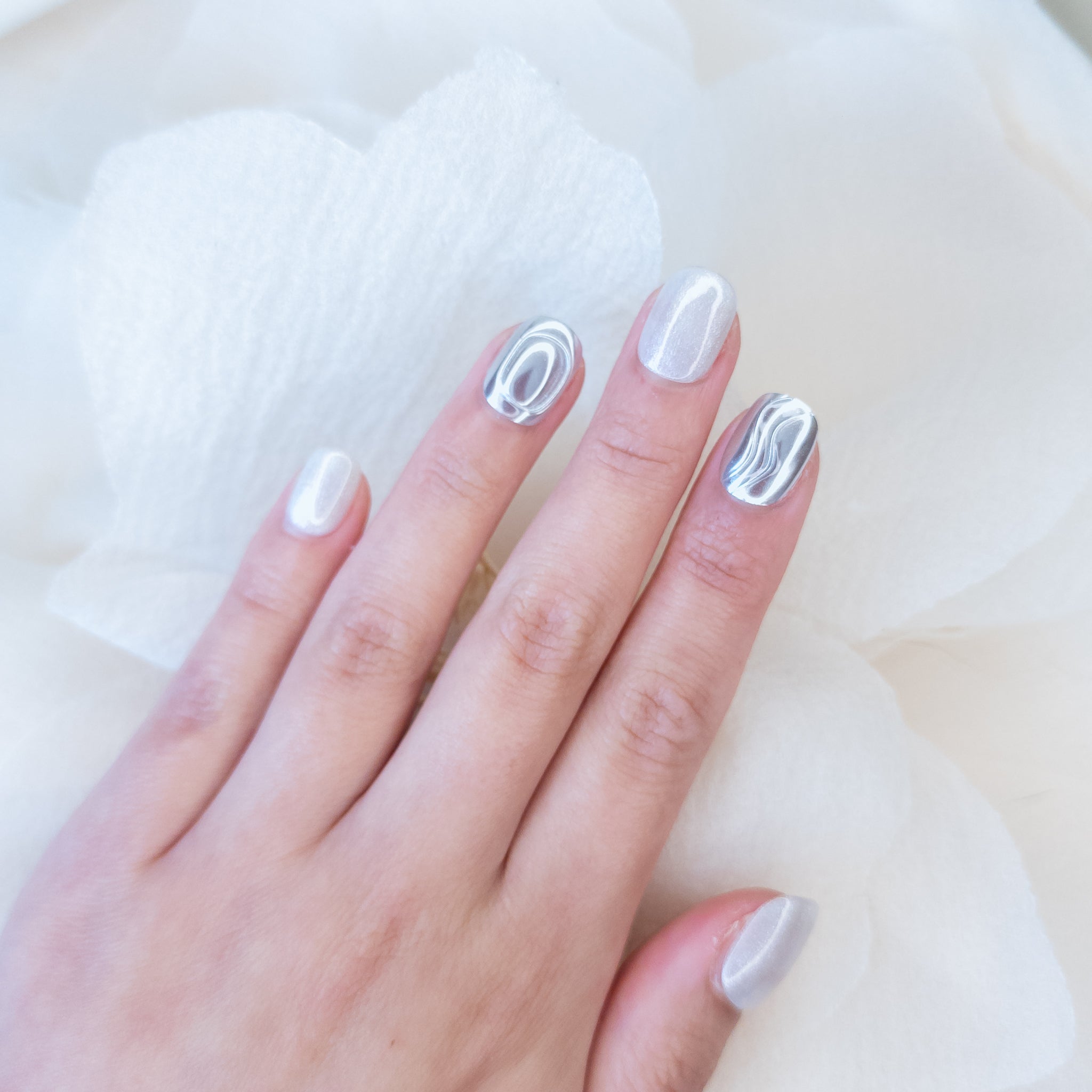 Metallic Marble Swirl
