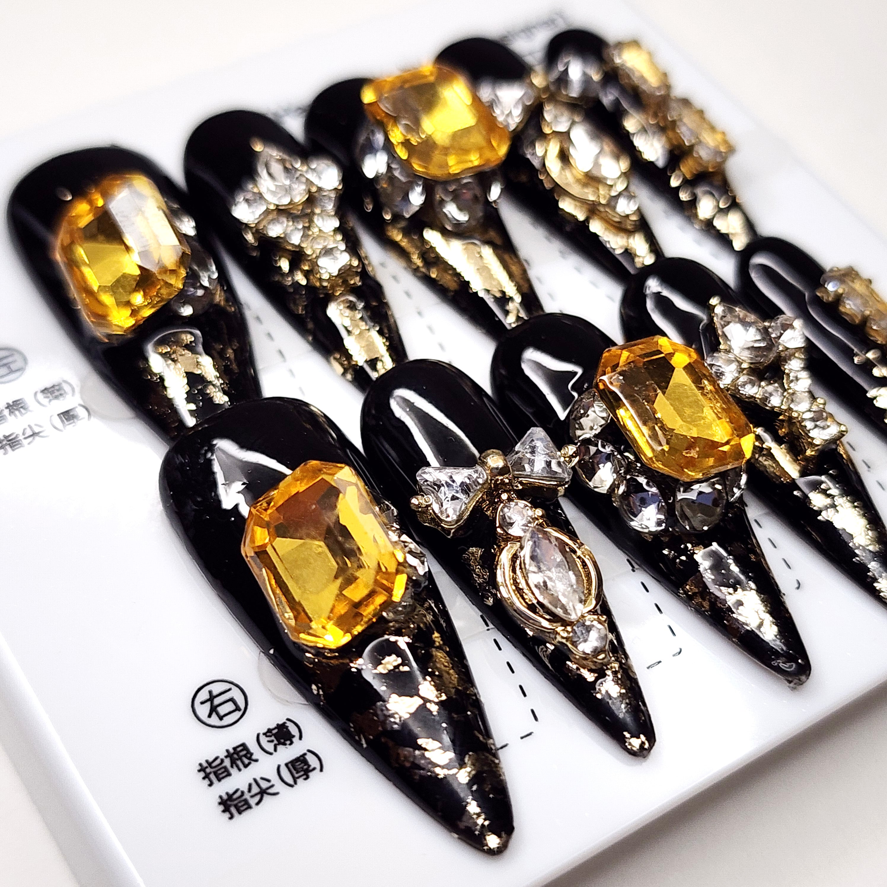 Amber Crown Cascade Stilettos