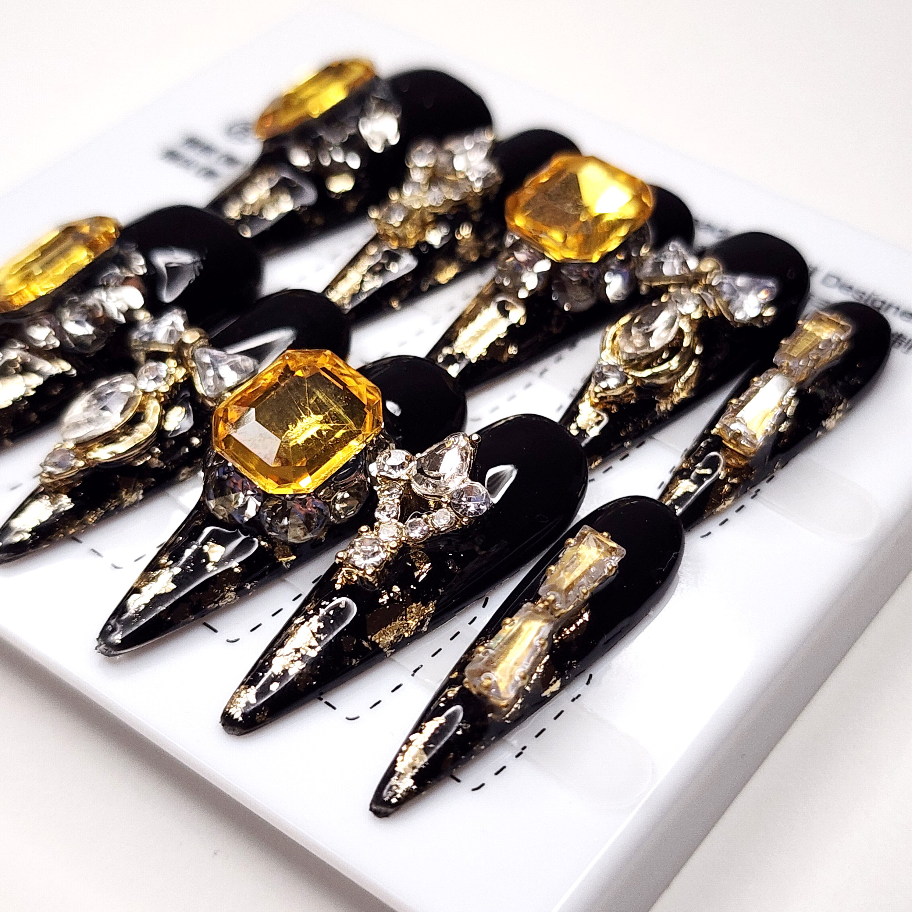 Amber Crown Cascade Stilettos
