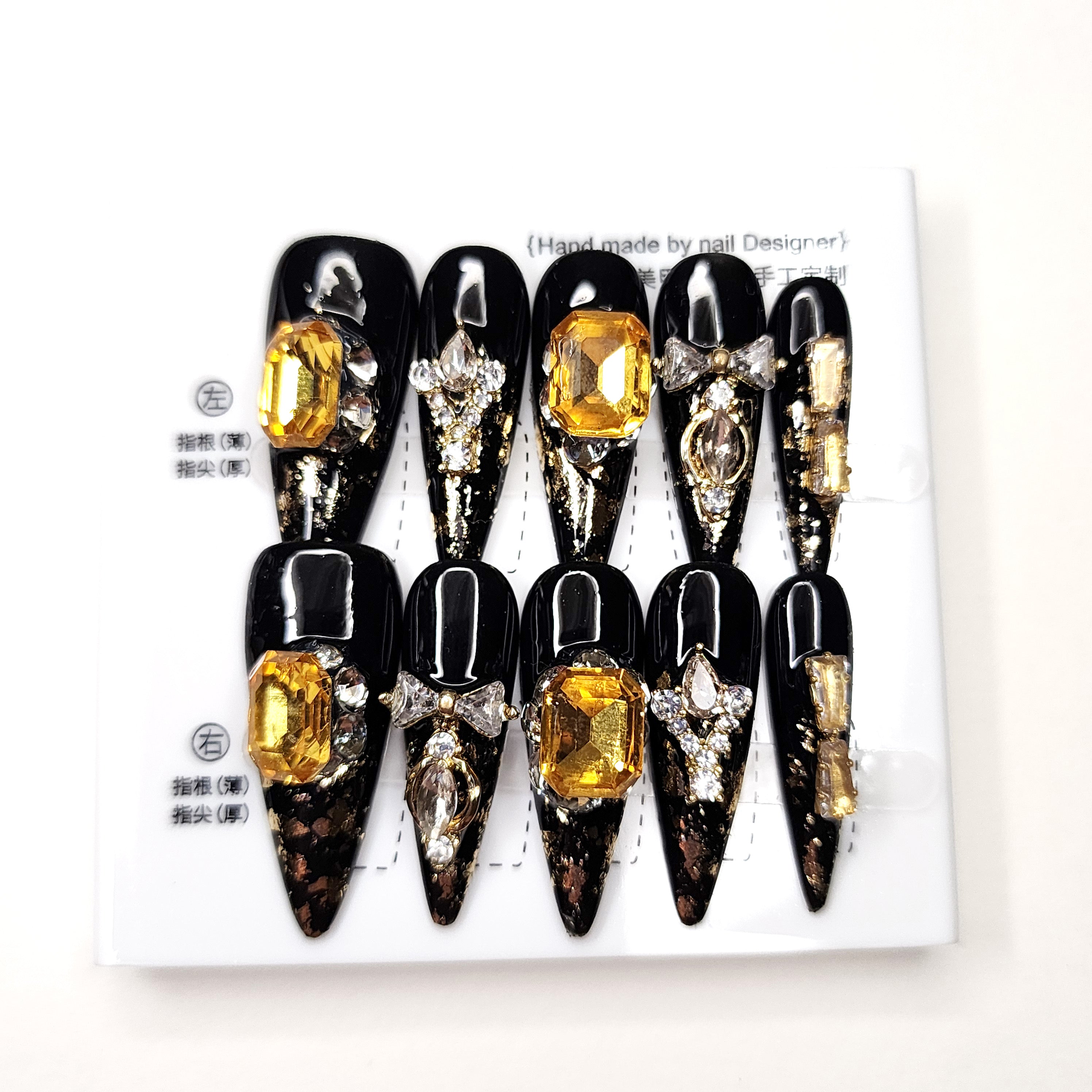 Amber Crown Cascade Stilettos