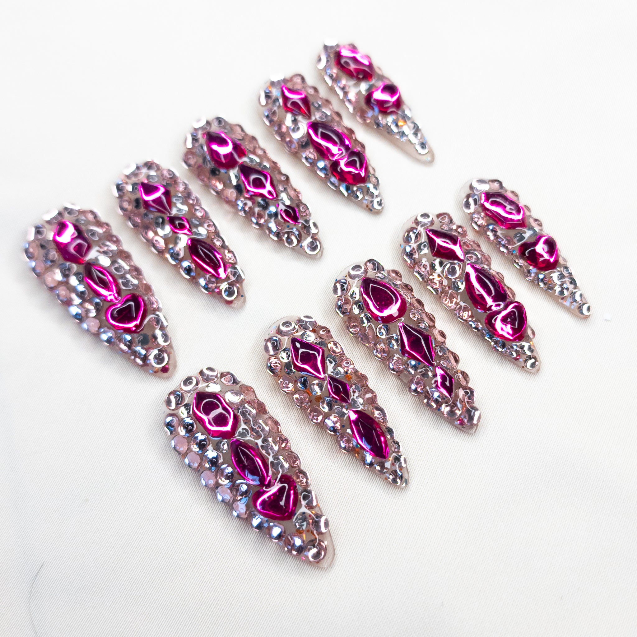 Hot Pink Gem Mosaic