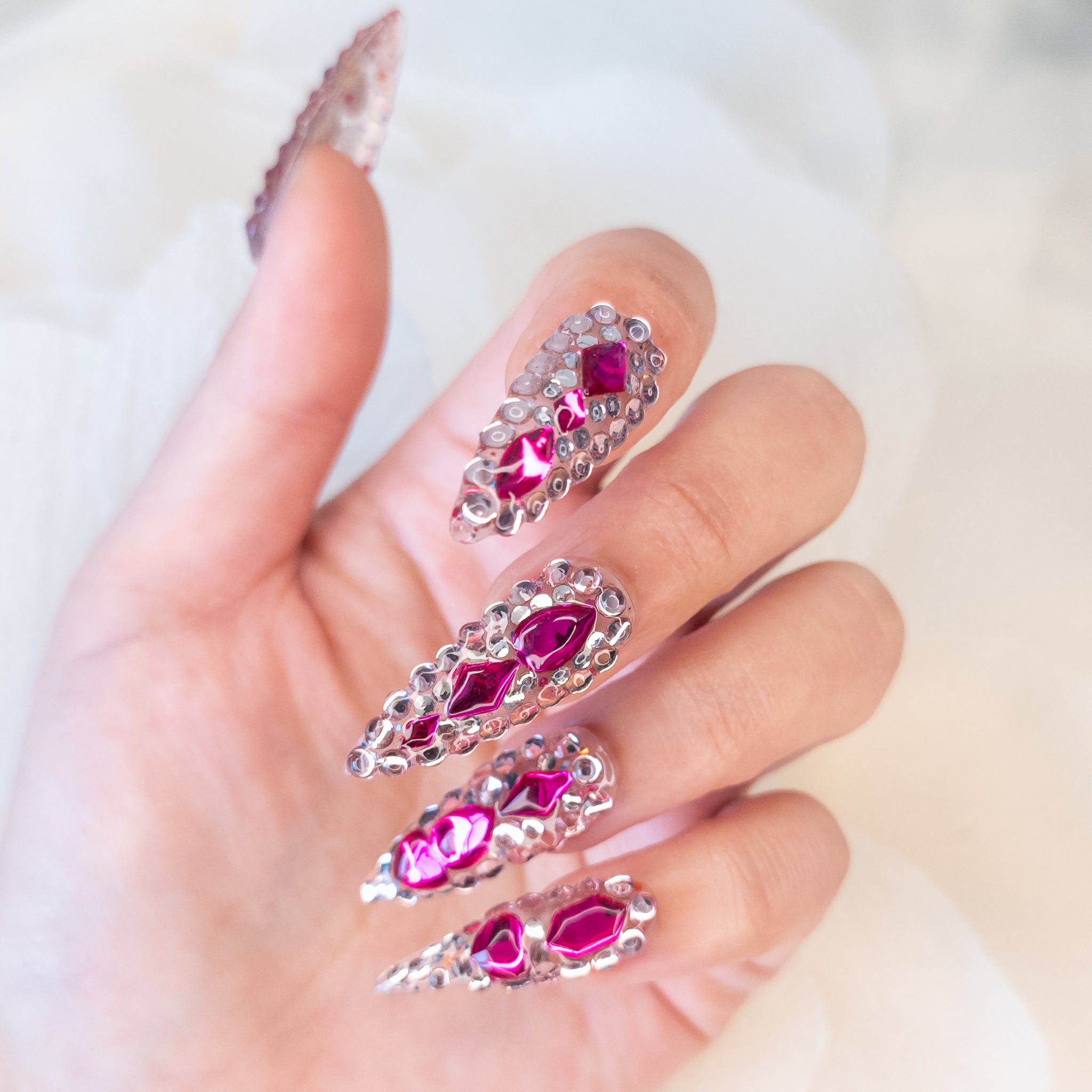 Hot Pink Gem Mosaic