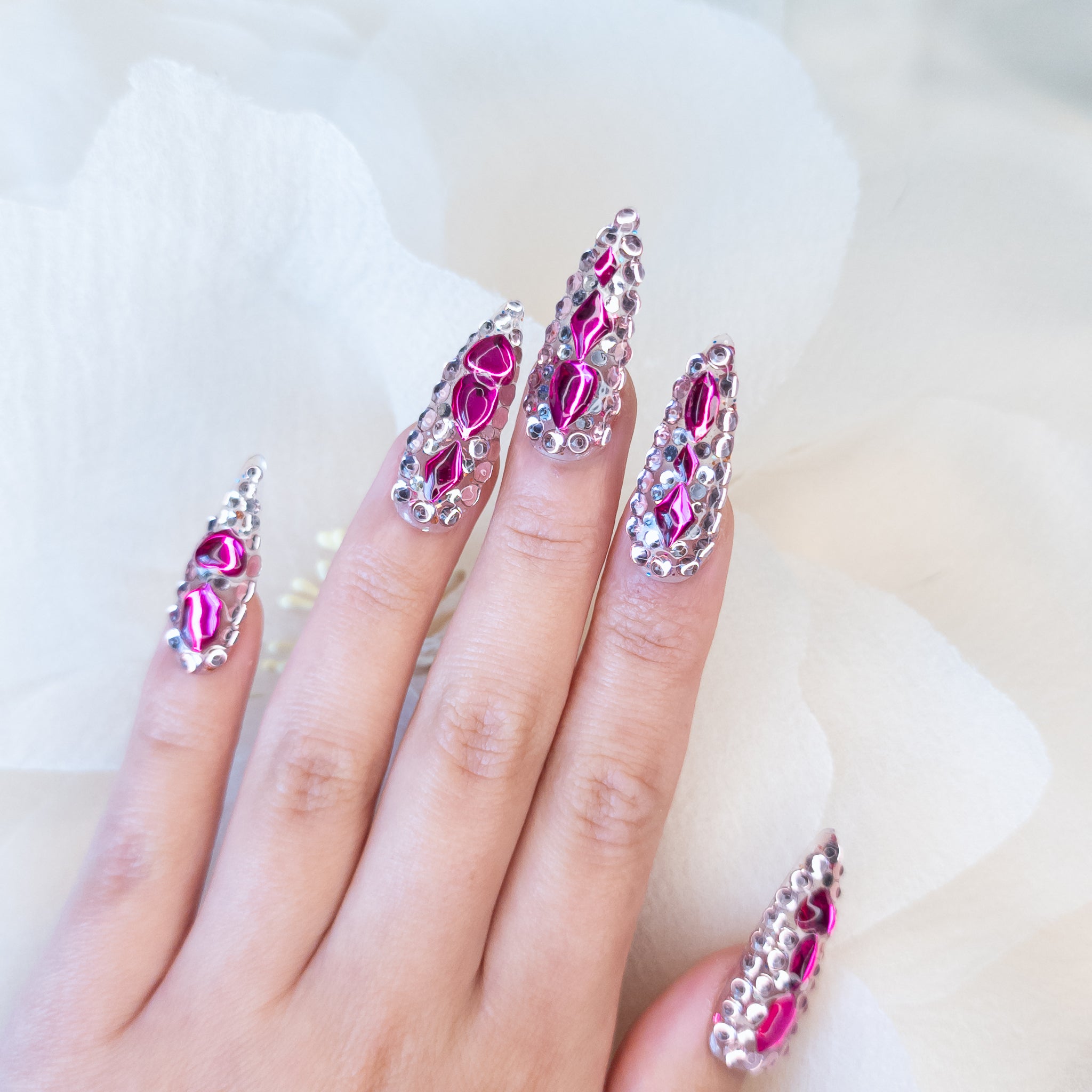 Hot Pink Gem Mosaic