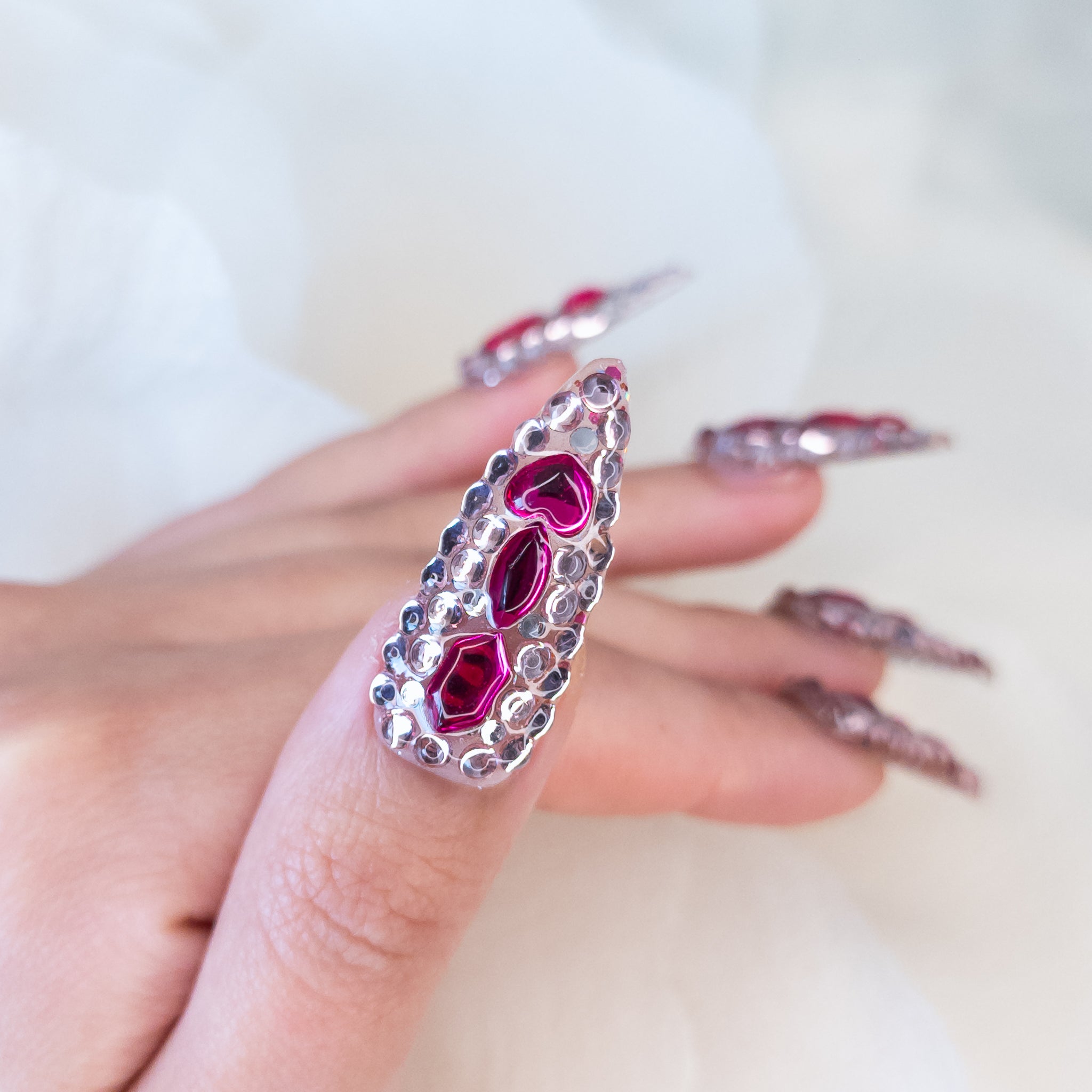Hot Pink Gem Mosaic