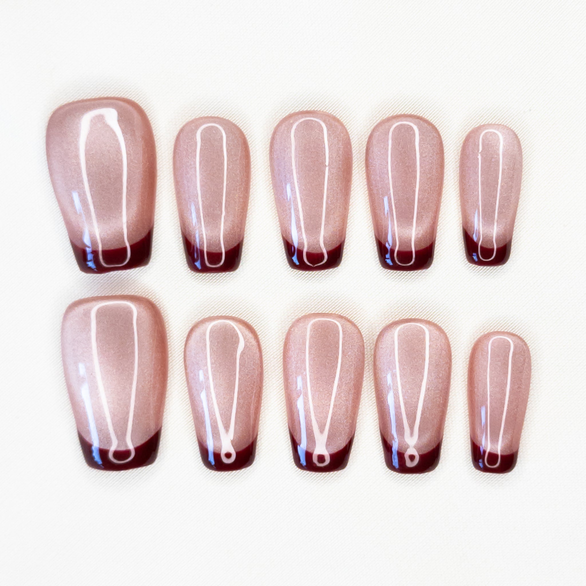 Espresso Outline French Tips