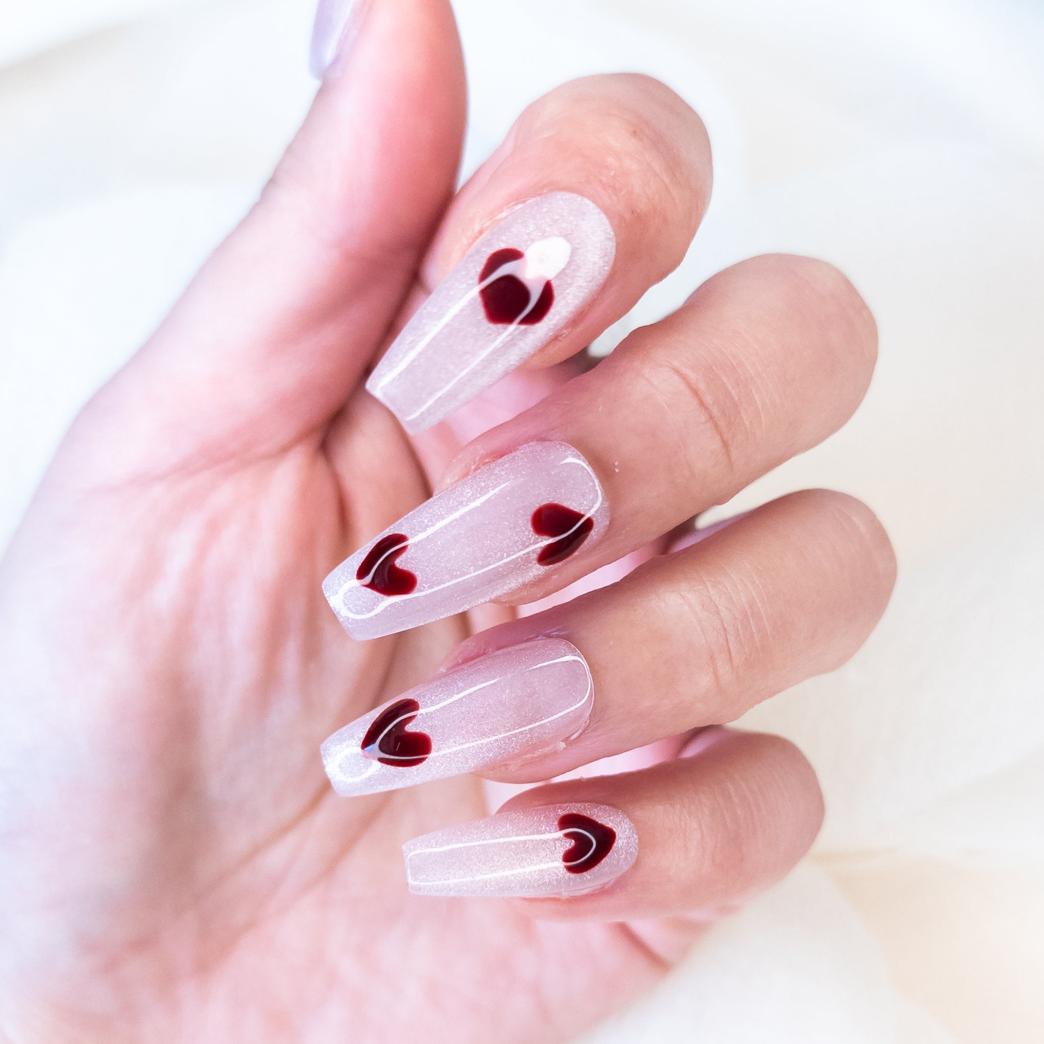 Floating Crimson Heart Tips