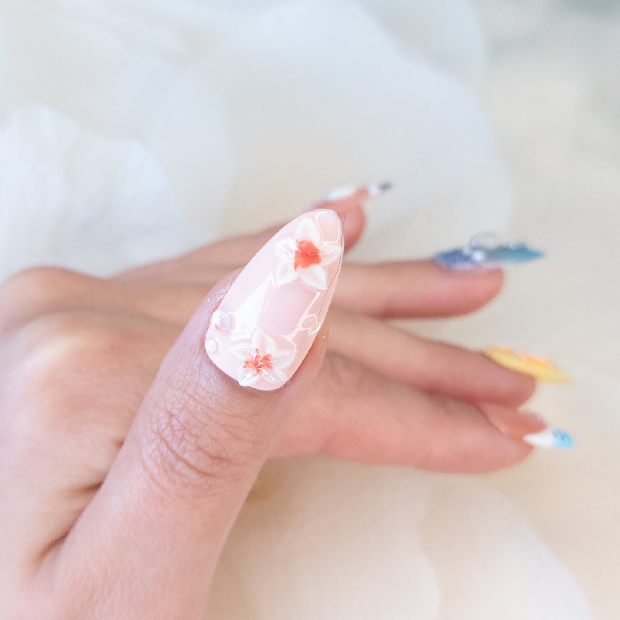 Tropical Hibiscus & Wave Drip Set