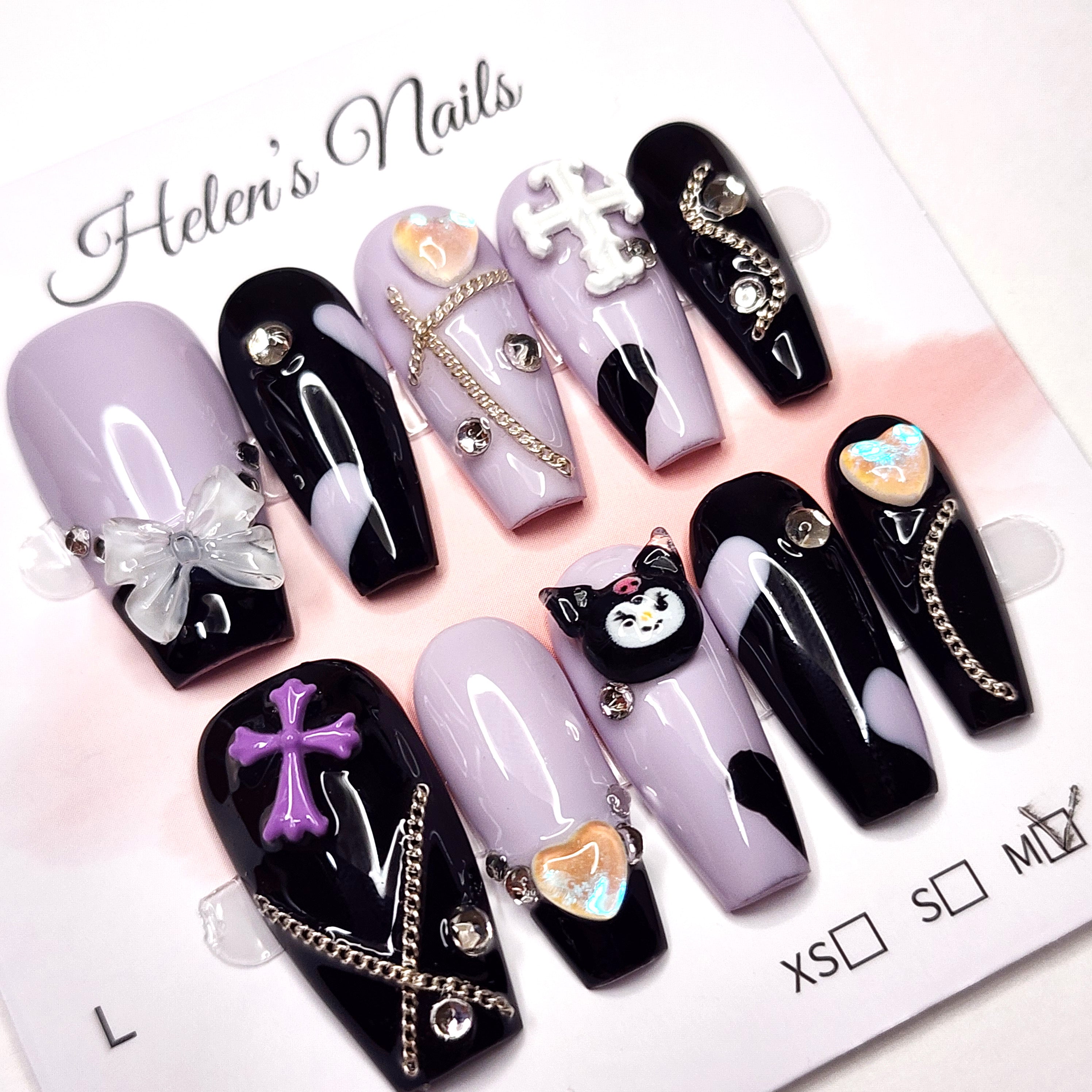 Monochrome Floral Heart Accents