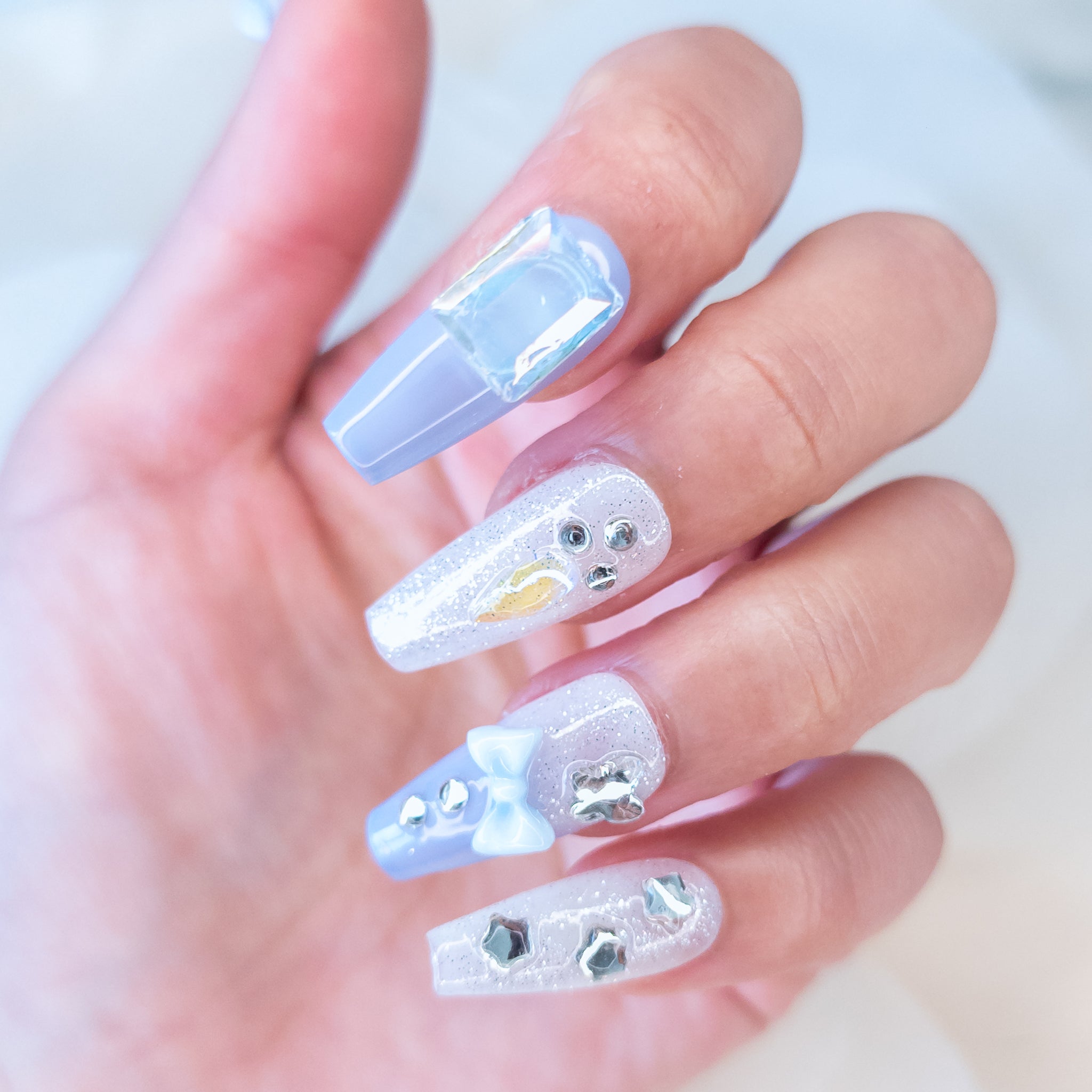 Pastel Frosted Bunny Ensemble