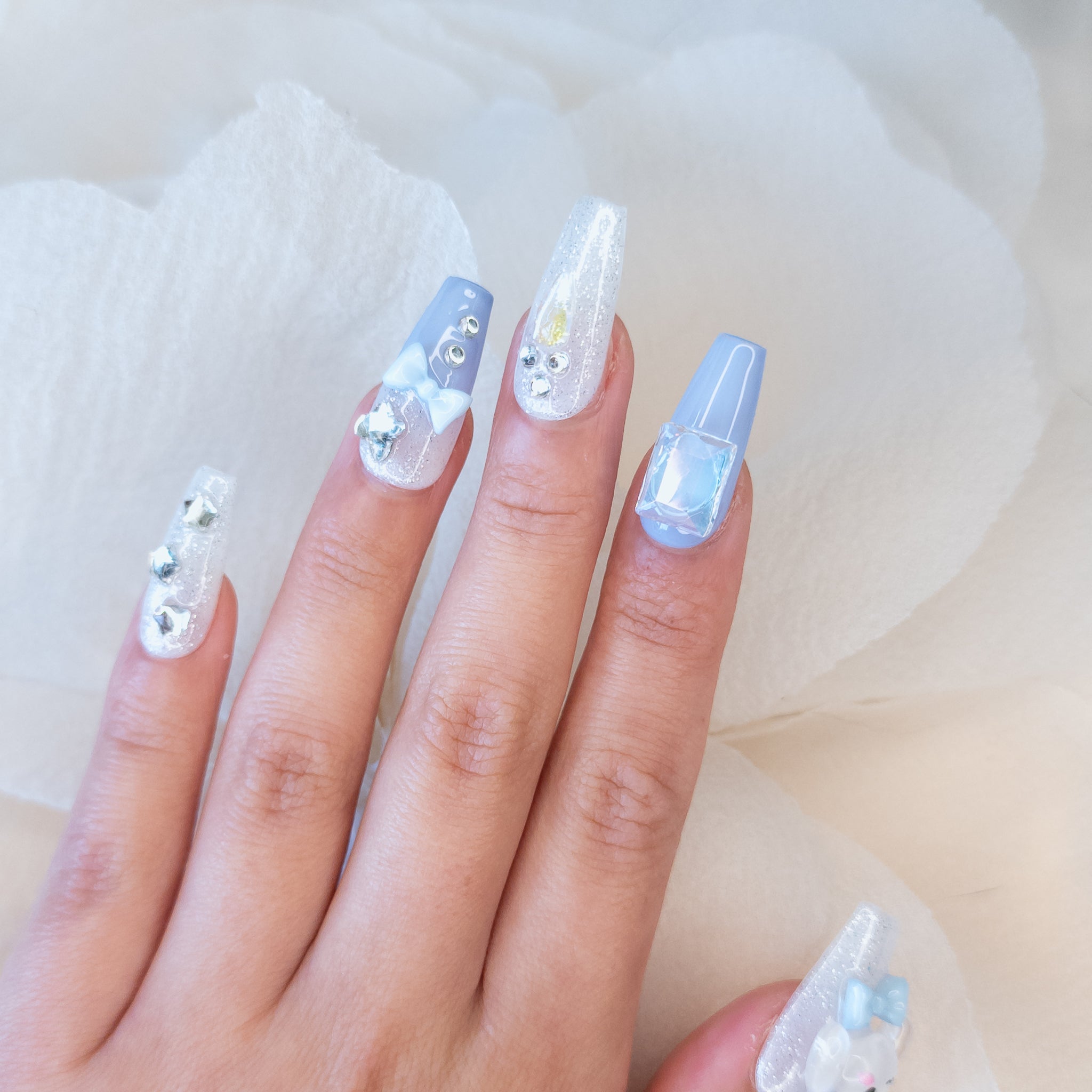 Pastel Frosted Bunny Ensemble